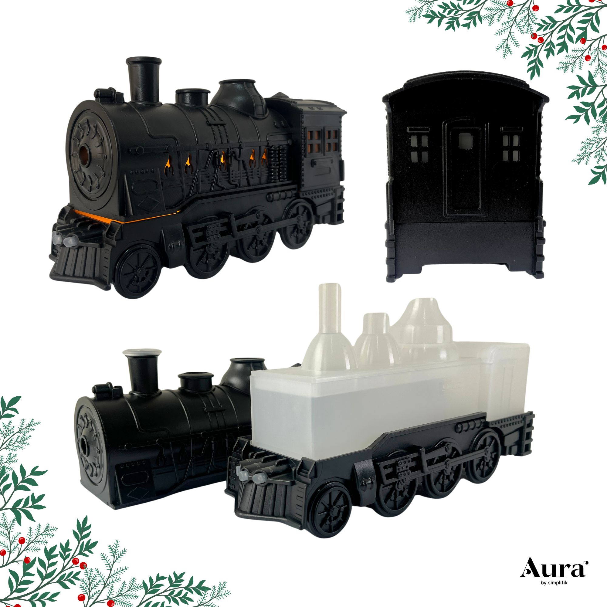 Tren Humificador De Aroma Con Luz Led - Expreso Aura