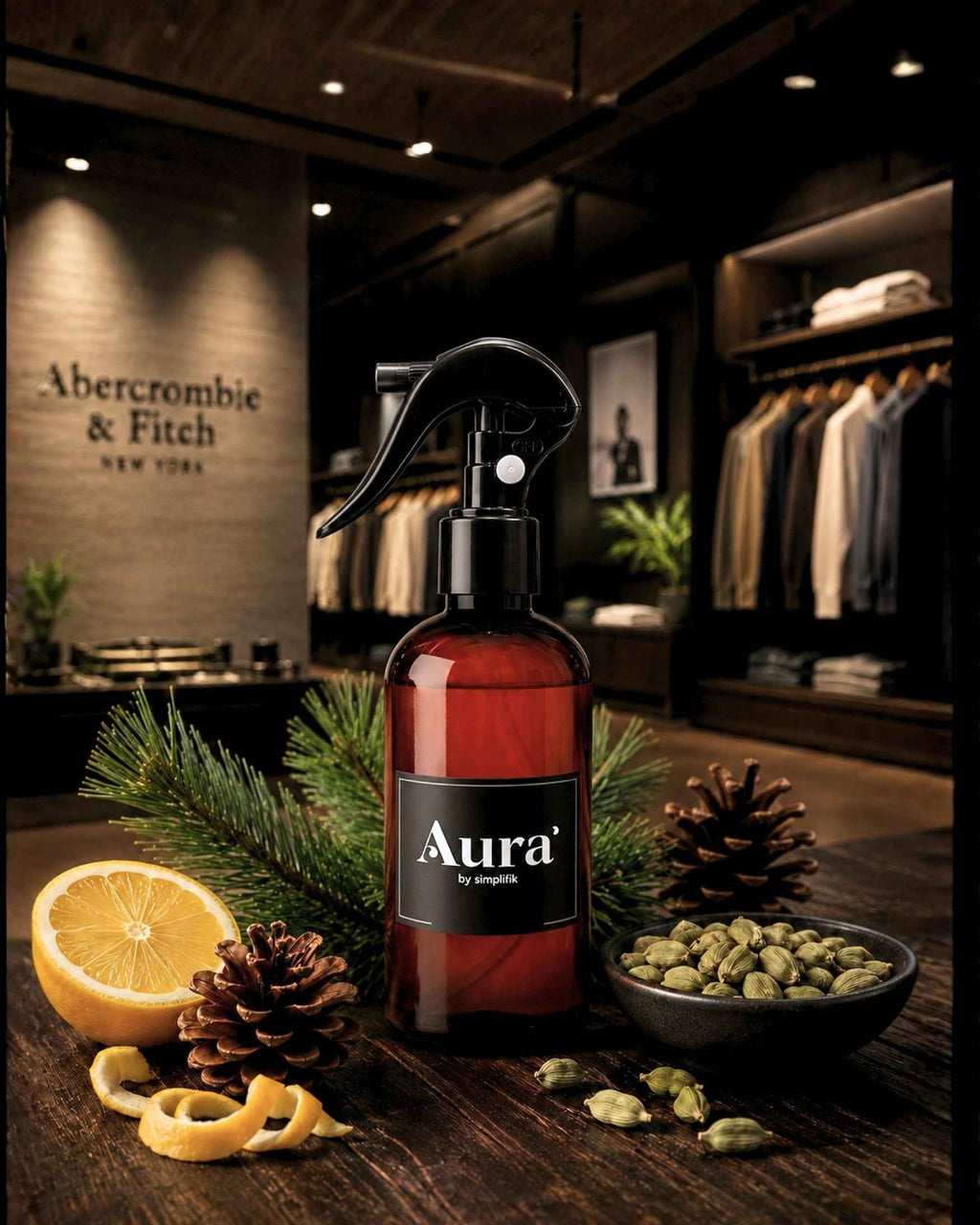 Aromatizante Spray Room Tipo Fierce Abercrombie Aura by Simplifik
