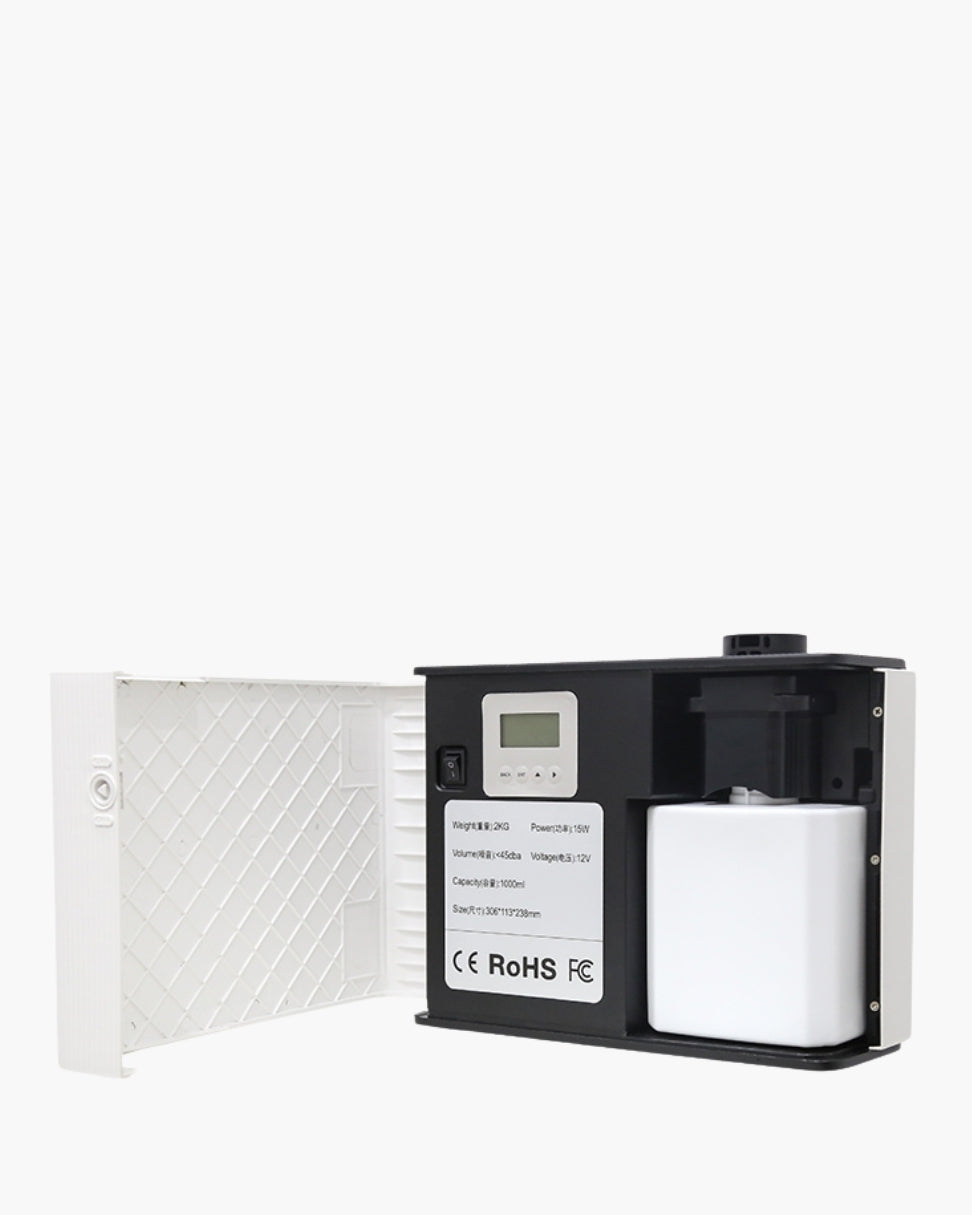 Difusor profesional Aurora Aura by Simplifik para aromatización de con control desde app móvil