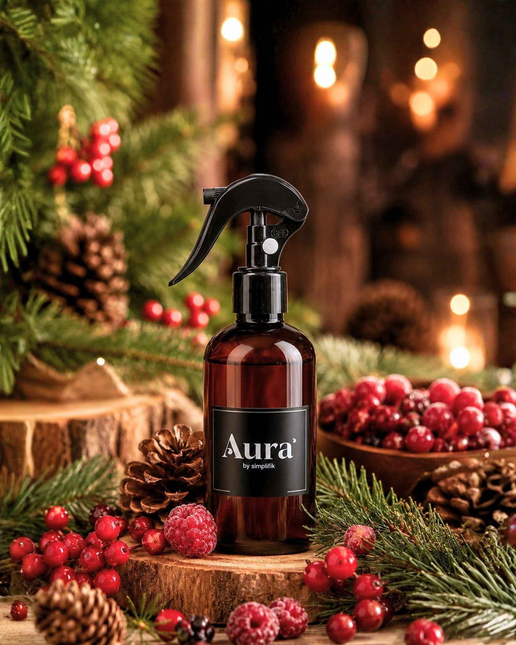 Aromatizante Spray Room Berries & Pine Aura by Simplifik
