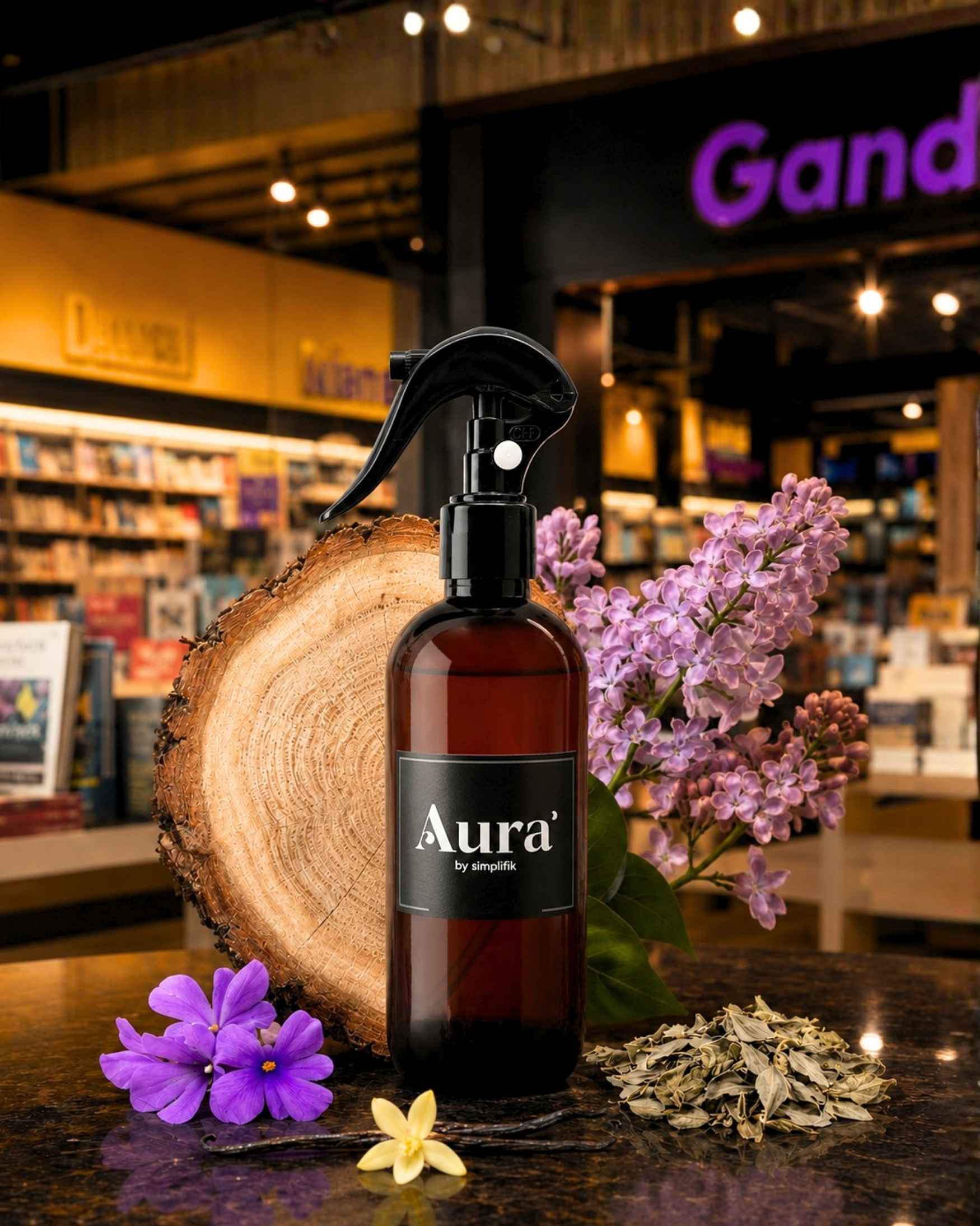 Aromatizante Spray Room Tipo Librerías Gandhi Aura by Simplifik
