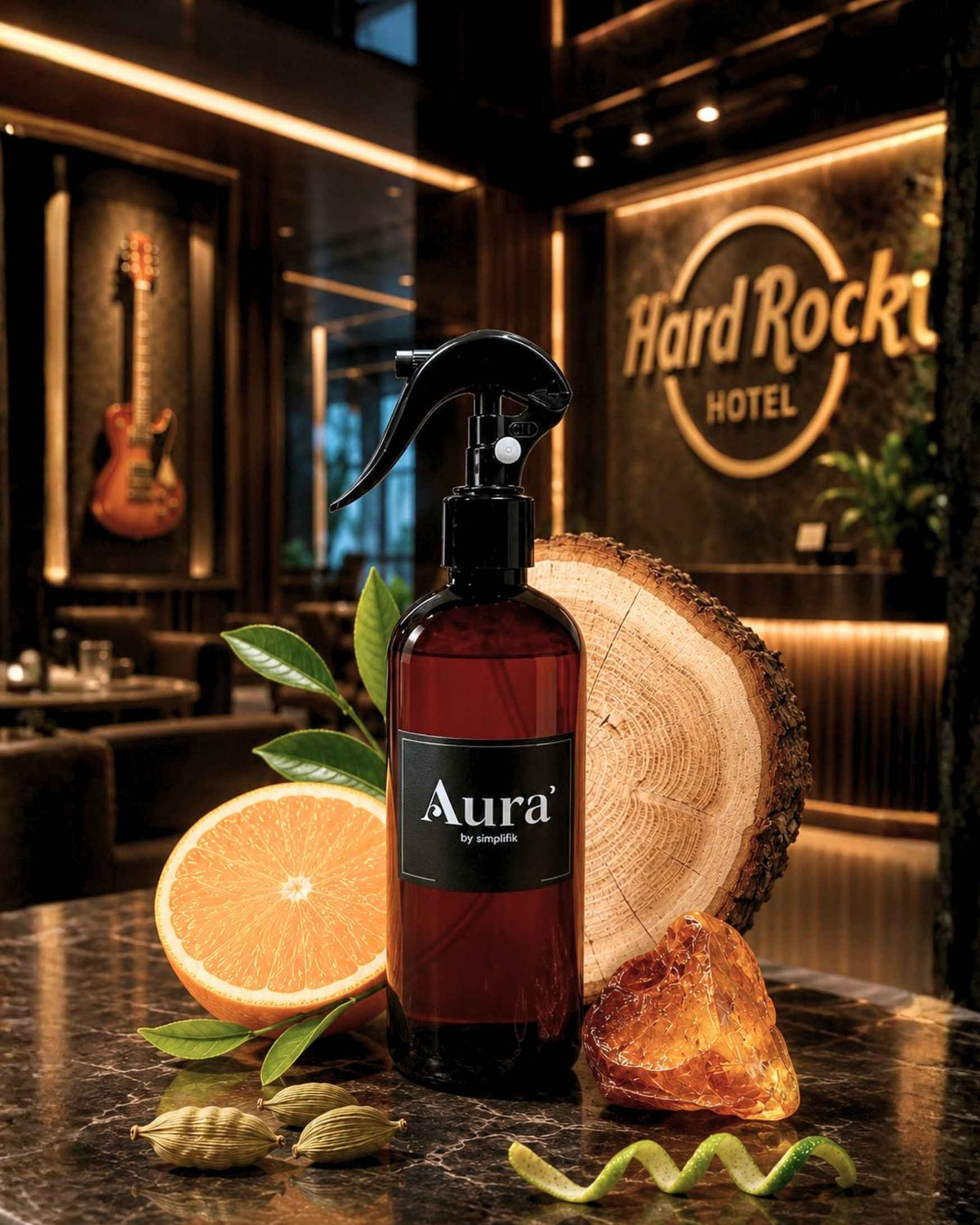 Aromatizante Spray Room Tipo Hotel Hard Rock Aura by Simplifik
