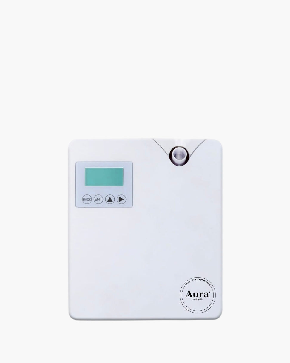 Difusor profesional Lyra Aura by Simplifik para aromatización de ambientes con control desde app móvil