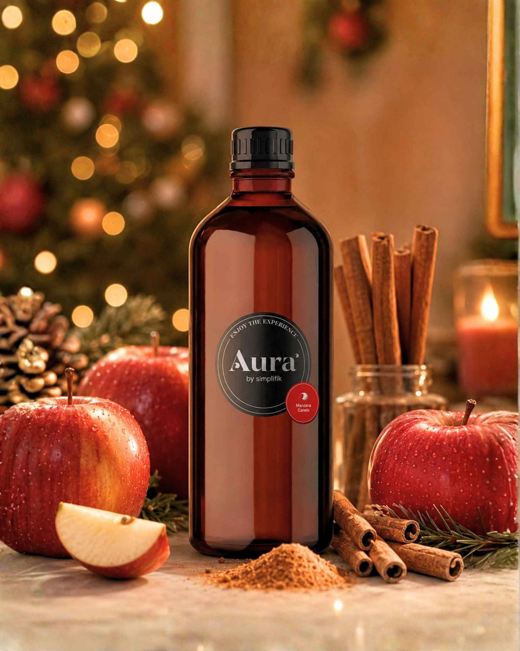 Aroma para Difusor Manzana Canela Aura by Simplifik
