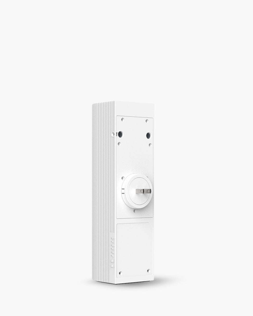 Difusor plug-in profesional Nova Aura by Simplifik para aromatización de ambientes con control desde app móvil white