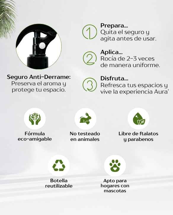 Uso de Aromatizante Spray Room + beneficios