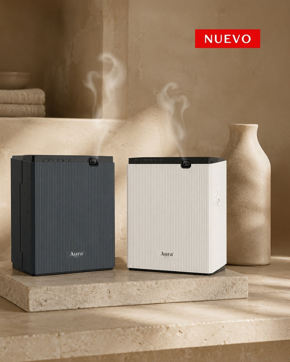 Difusores profesionales SK01 Aura by Simplifik para aromatización de espacios con control desde app móvil