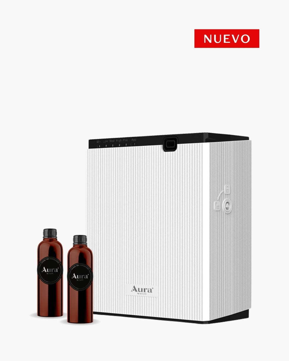 Difusor profesional SK01 Aura by Simplifik para aromatización de espacios con control desde app móvil white